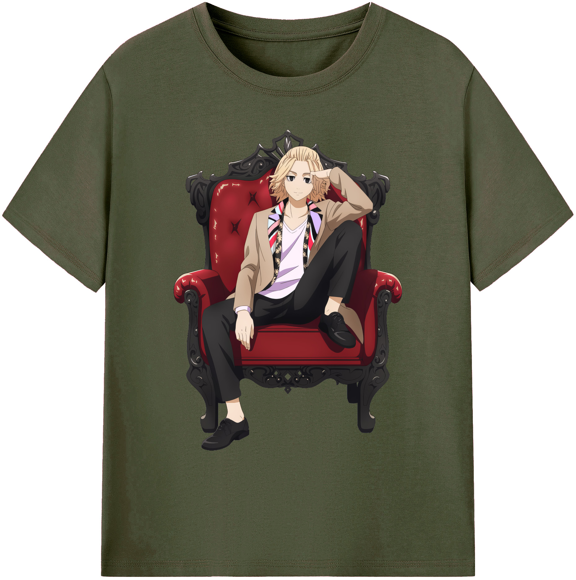（画像用） 東京リベンジャーズ Tokyo Revengers 綿100％ メンズ半袖Tシャツ｜肌触りやわらか＆通気性